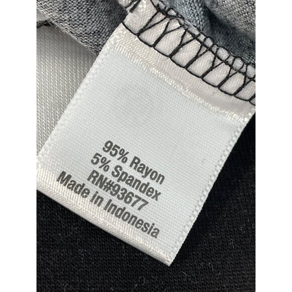 ANA A New Approach Chevron Pull On Maxi Skirt Size Medium Side Slits Black White - Picture 5 of 7